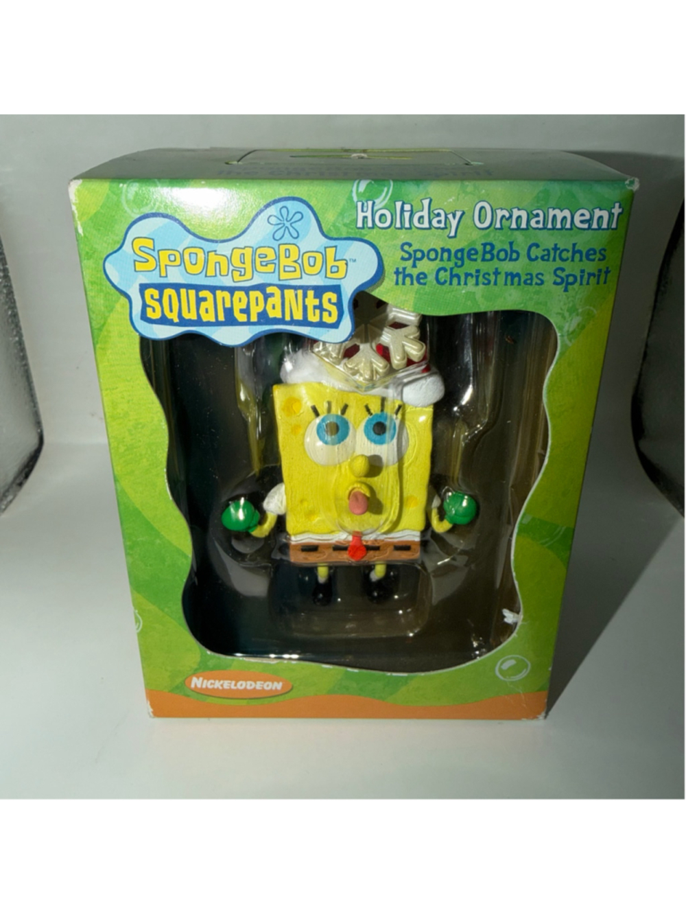 NOS Vintage 2004 Nickelodeon SpongeBob SquarePants Christmas Tree Ornament